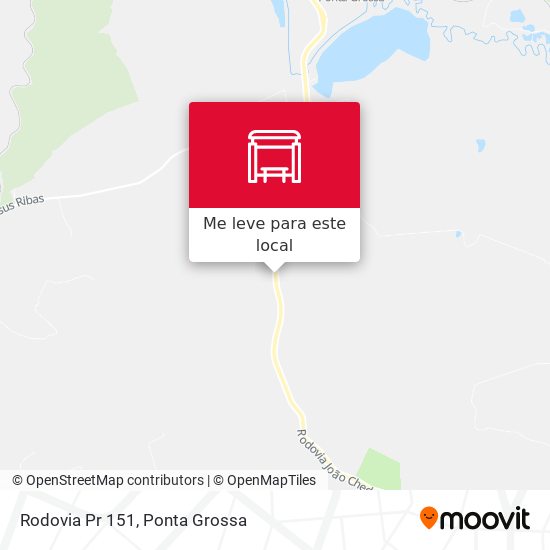 Rodovia Pr 151 mapa