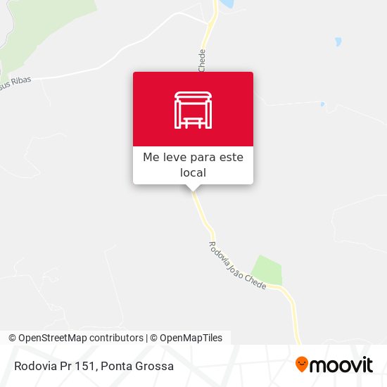 Rodovia Pr 151 mapa