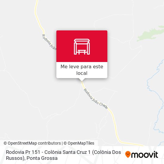 Rodovia Pr 151 - Colônia Santa Cruz 1 (Colônia Dos Russos) mapa