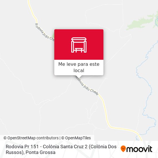 Rodovia Pr 151 - Colônia Santa Cruz 2 (Colônia Dos Russos) mapa