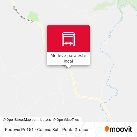 Rodovia Pr 151 - Colônia Sutil mapa