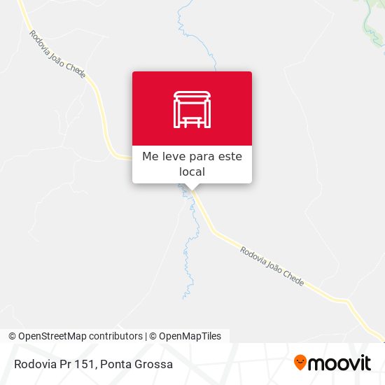 Rodovia Pr 151 mapa