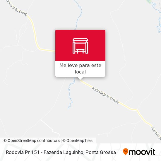 Rodovia Pr 151 - Fazenda Laguinho mapa