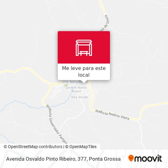 Avenida Osvaldo Pinto Ribeiro, 377 mapa