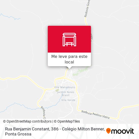 Rua Benjamin Constant, 386 - Colégio Milton Benner mapa