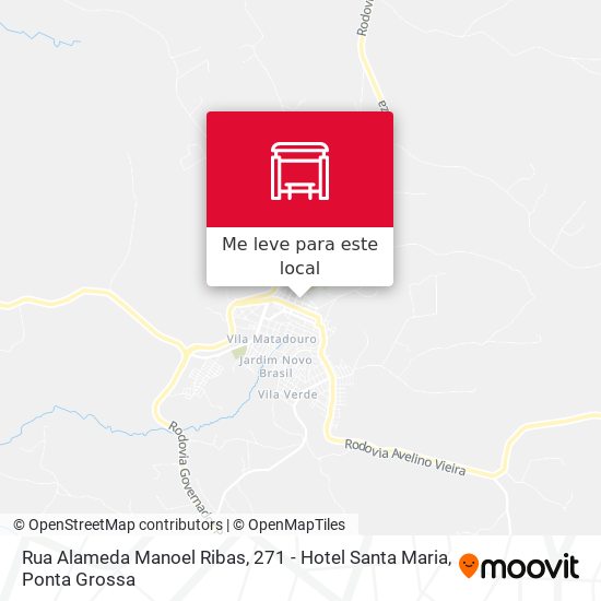 Rua Alameda Manoel Ribas, 271 - Hotel Santa Maria mapa