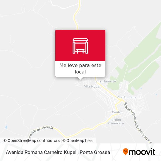 Avenida Romana Carneiro Kupell mapa