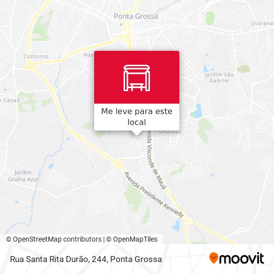 Rua Santa Rita Durão, 244 mapa