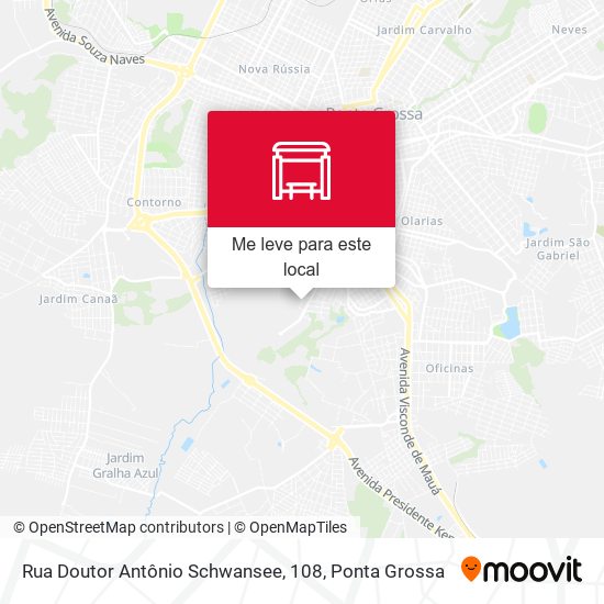 Rua Doutor Antônio Schwansee, 108 mapa