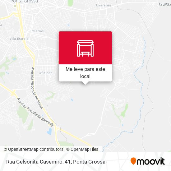 Rua Gelsonita Casemiro, 41 mapa