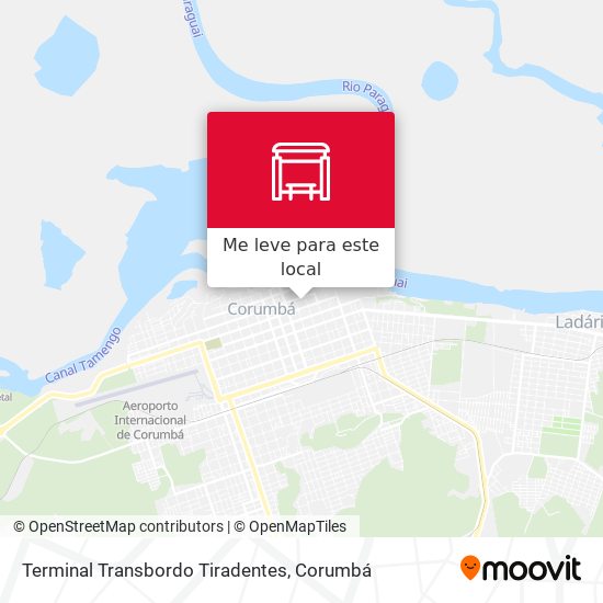 Terminal Transbordo Tiradentes mapa
