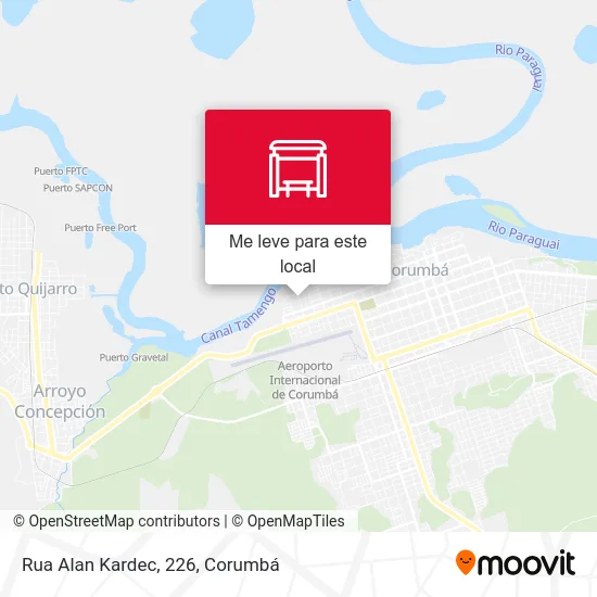 Rua Alan Kardec, 226 mapa