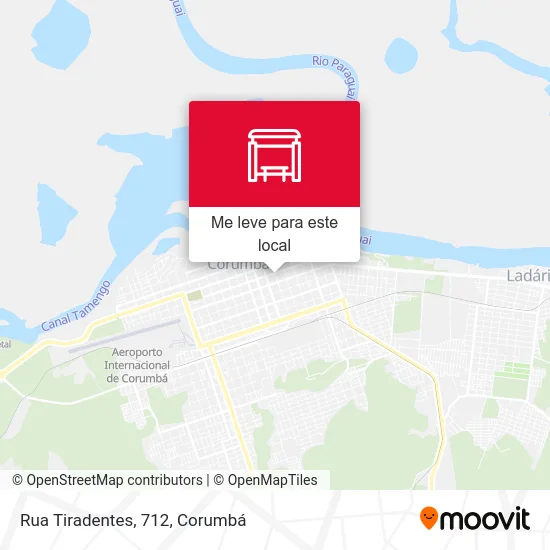 Rua Tiradentes, 712 mapa