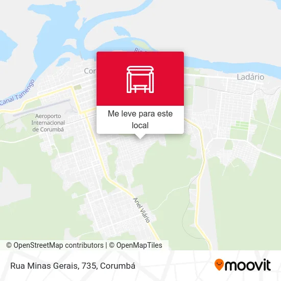 Rua Minas Gerais, 735 mapa