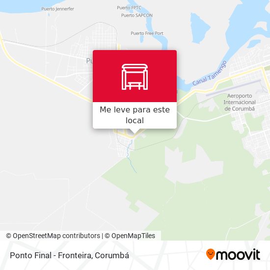 Ponto Final - Fronteira mapa