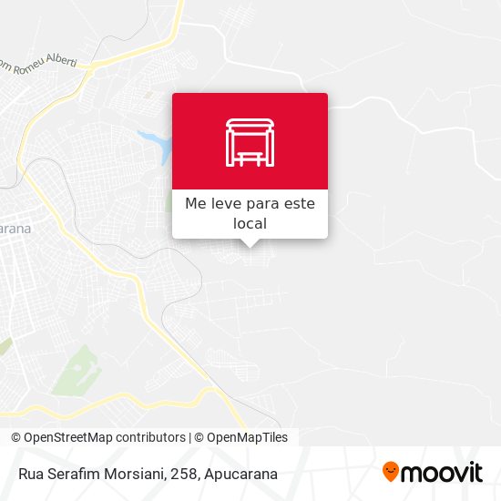 Rua Serafim Morsiani, 258 mapa