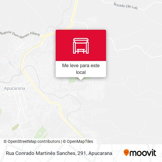 Rua Conrado Martinês Sanches, 291 mapa