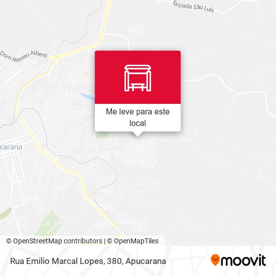 Rua Emilio Marcal Lopes, 380 mapa