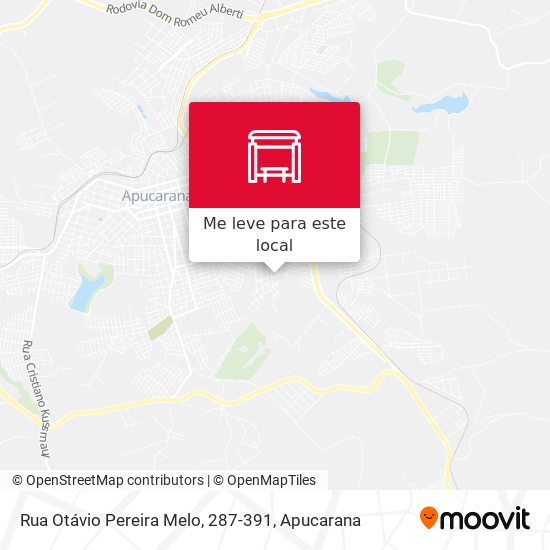 Rua Otávio Pereira Melo, 287-391 mapa