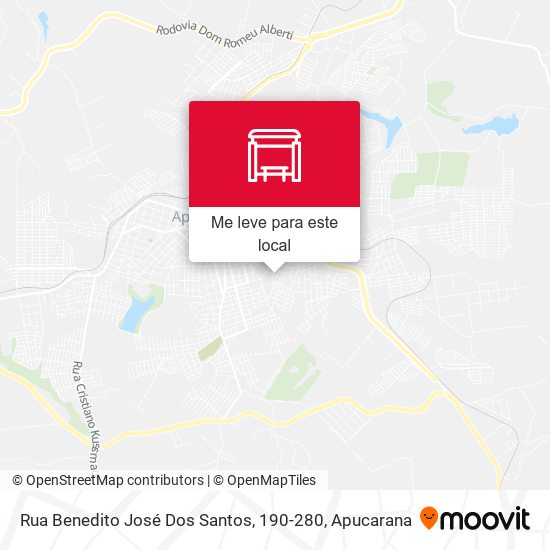 Rua Benedito José Dos Santos, 190-280 mapa