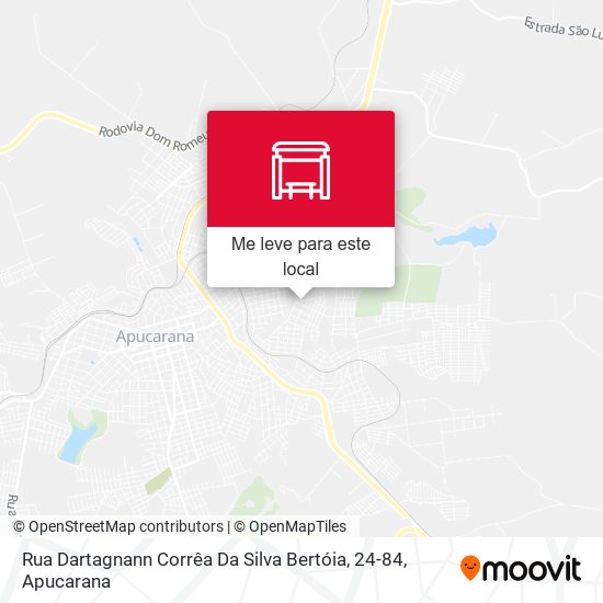 Rua Dartagnann Corrêa Da Silva Bertóia, 24-84 mapa