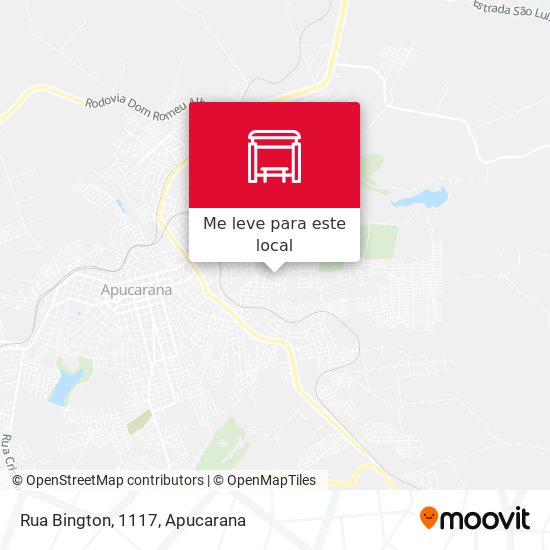 Rua Bington, 1117 mapa