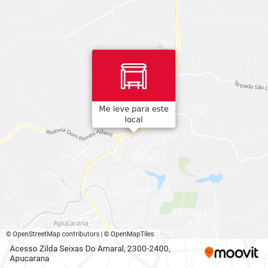 Acesso Zilda Seixas Do Amaral, 2300-2400 mapa