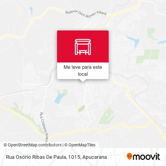 Rua Osório Ribas De Paula, 1015 mapa