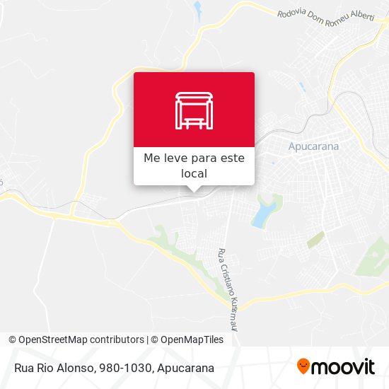 Rua Rio Alonso, 980-1030 mapa