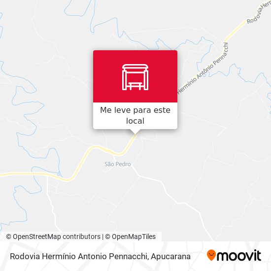 Rodovia Hermínio Antonio Pennacchi mapa