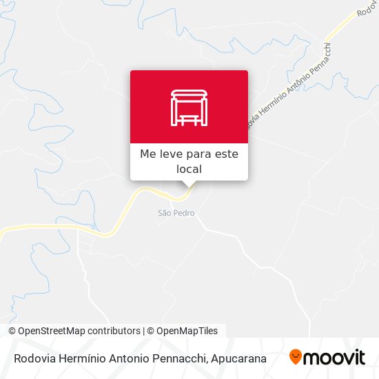 Rodovia Hermínio Antonio Pennacchi mapa