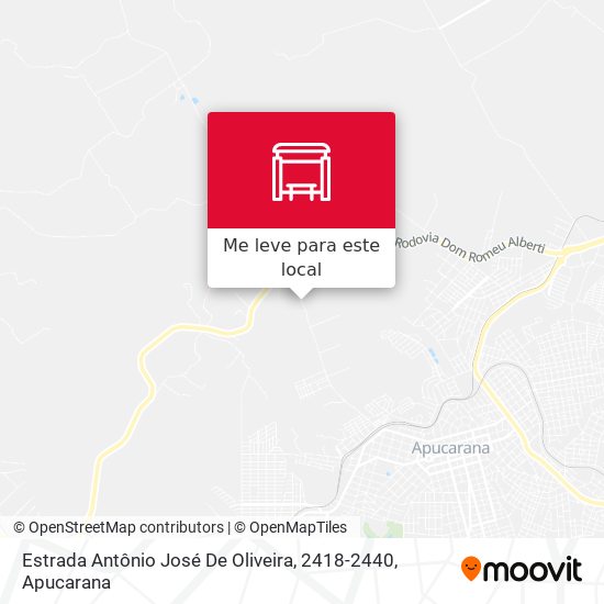Estrada Antônio José De Oliveira, 2418-2440 mapa