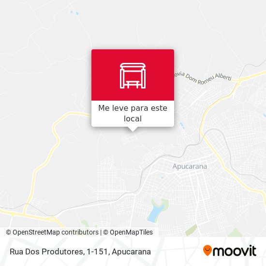 Rua Dos Produtores, 1-151 mapa