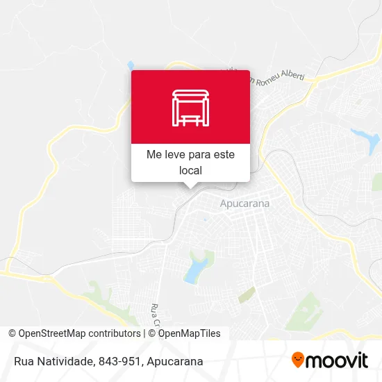 Rua Natividade, 843-951 mapa