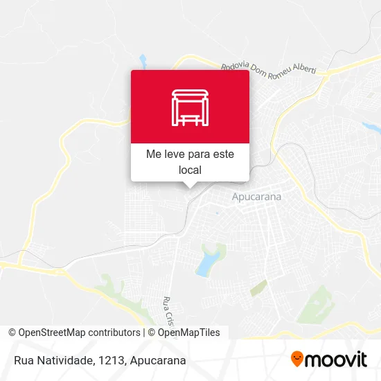 Rua Natividade, 1213 mapa