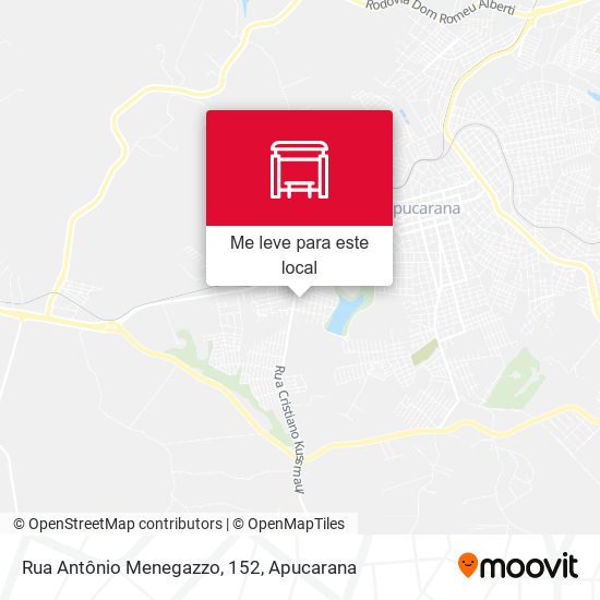 Rua Antônio Menegazzo, 152 mapa
