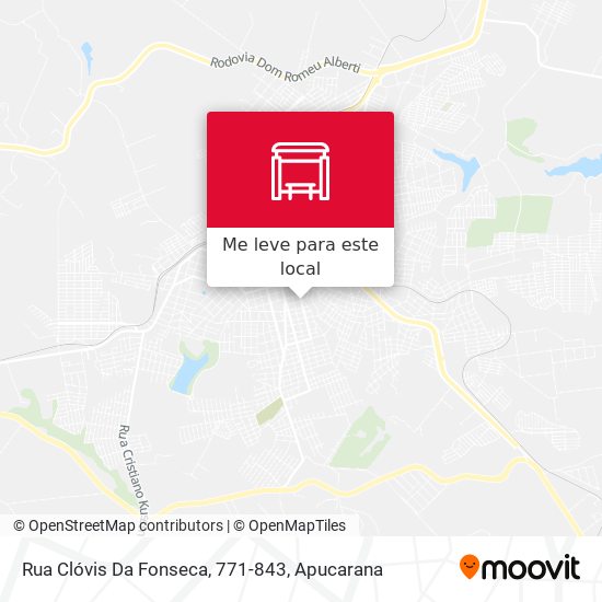 Rua Clóvis Da Fonseca, 771-843 mapa