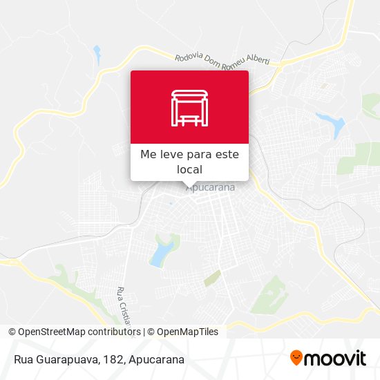 Rua Guarapuava, 182 mapa