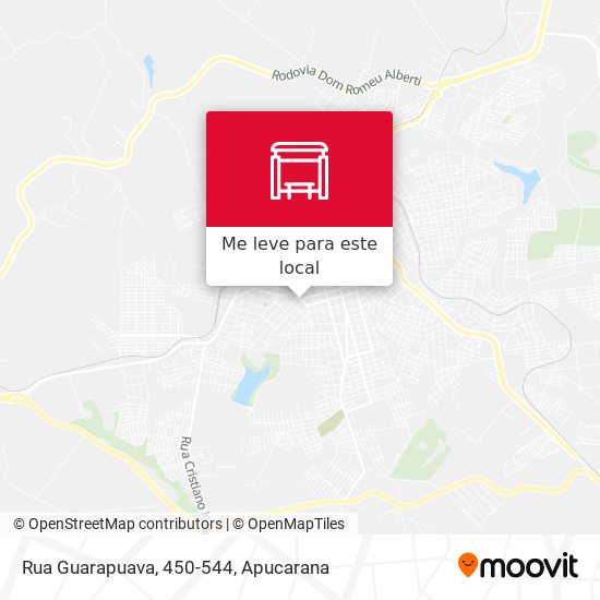 Rua Guarapuava, 450-544 mapa