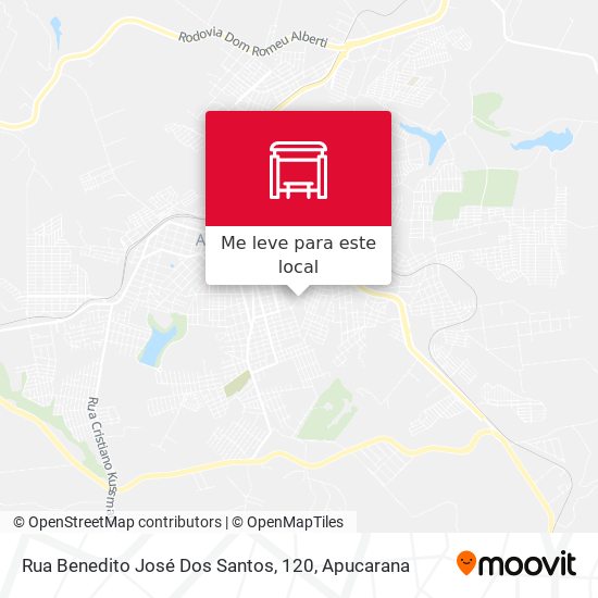 Rua Benedito José Dos Santos, 120 mapa