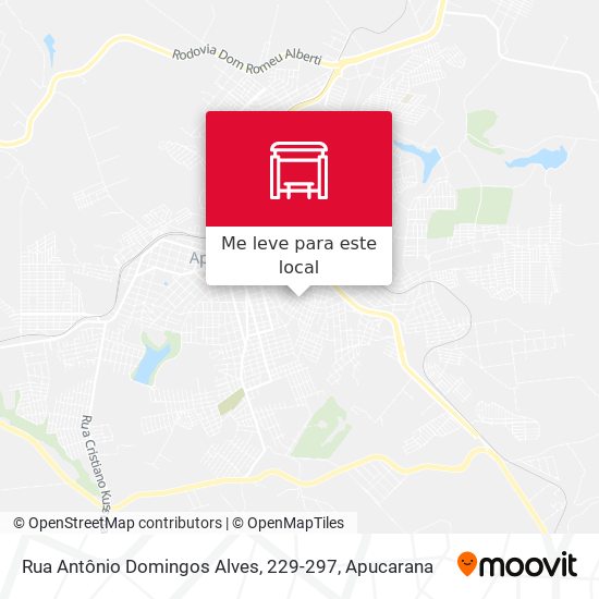 Rua Antônio Domingos Alves, 229-297 mapa