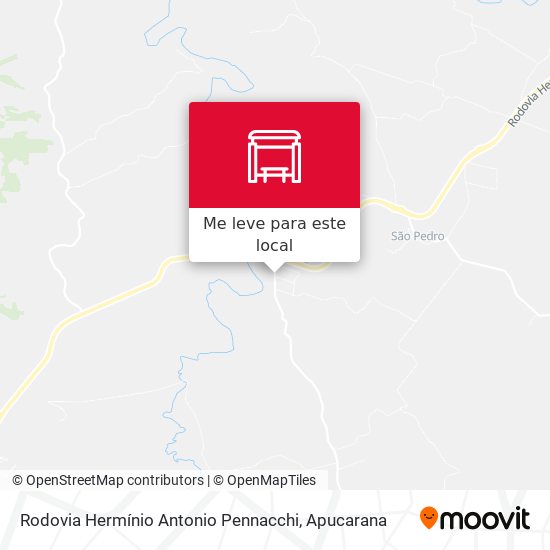 Rodovia Hermínio Antonio Pennacchi mapa