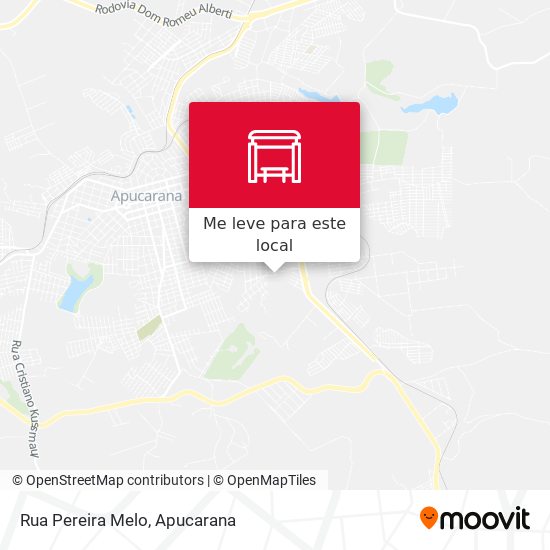 Rua Pereira Melo mapa