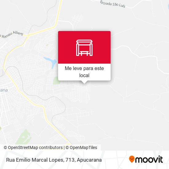 Rua Emilio Marcal Lopes, 713 mapa