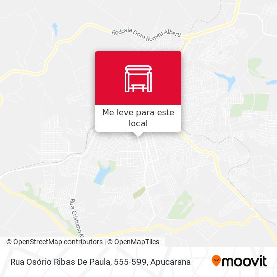 Rua Osório Ribas De Paula, 555-599 mapa