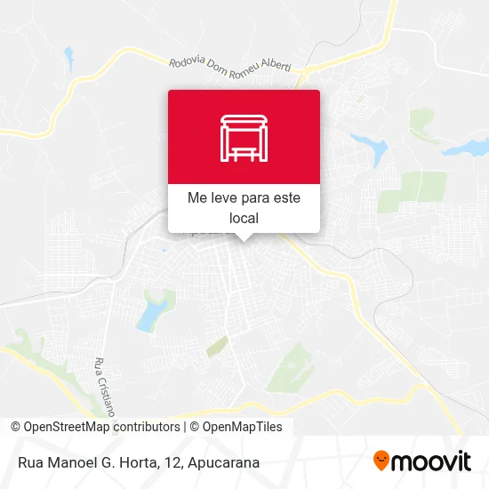 Rua Manoel G. Horta, 12 mapa
