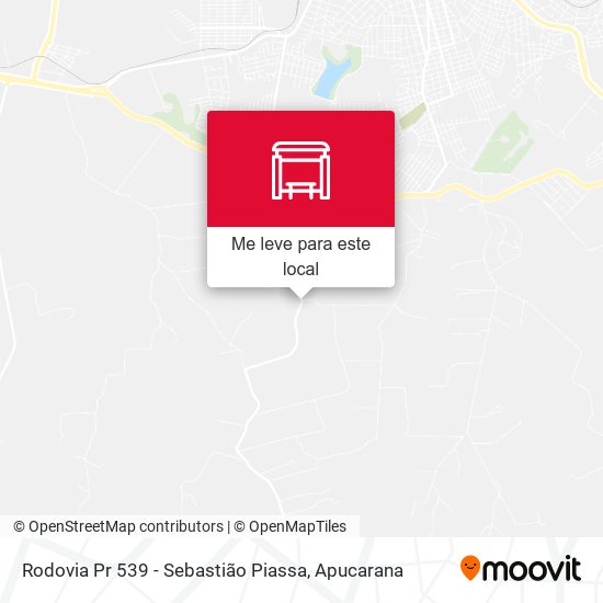 Rodovia Pr 539 - Sebastião Piassa mapa