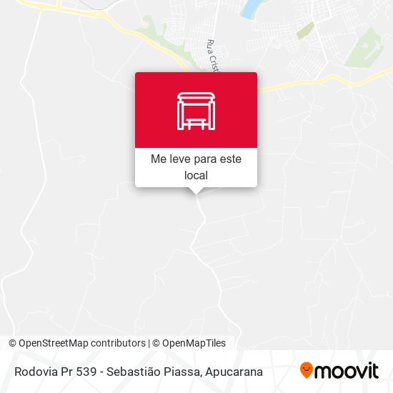 Rodovia Pr 539 - Sebastião Piassa mapa