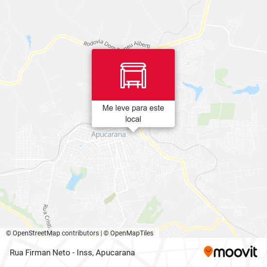 Rua Firman Neto - Inss mapa