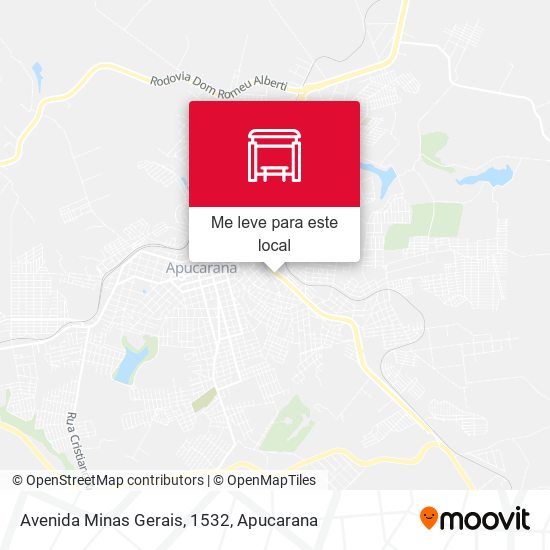 Avenida Minas Gerais, 1532 mapa